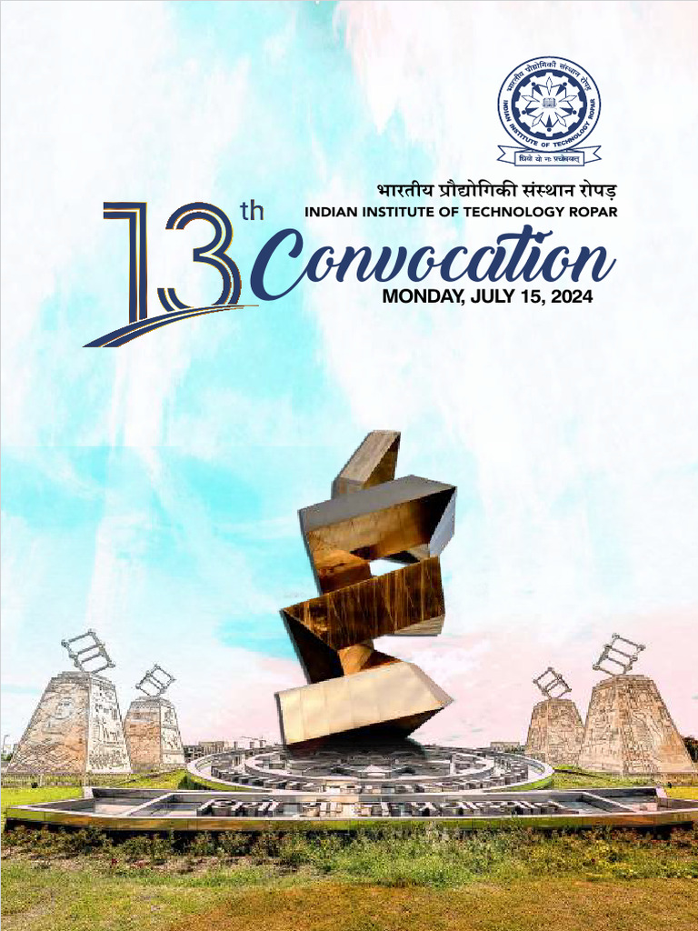 IIT Ropar Convocation Ceremony 2024 | PDF | Engineering | Startup Company