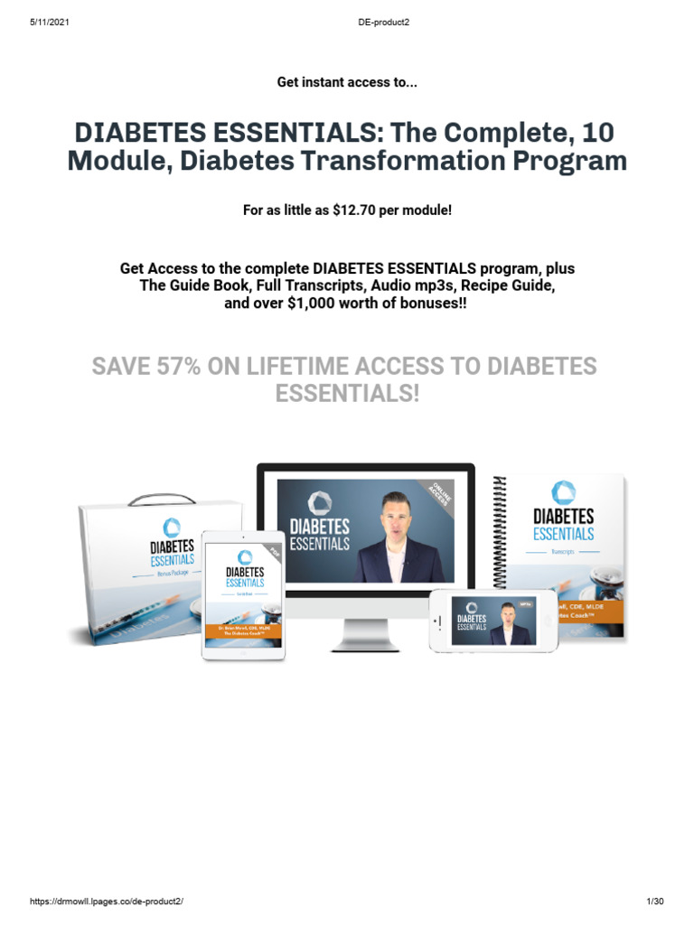 Diabetes Essentials Program Overview | PDF | Diabetes Management | Diabetes