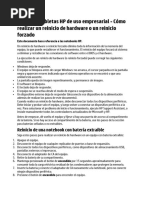 Códigos de error y luces en laptops HP | PDF | Bios | Bienes manufacturados