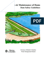 Inspection & Maintenance of Dams: Dam Safety Guidelines