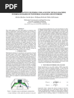 Wave-Domain Adaptive Filtering For Acoustic Human-Machine Interfaces Based On Wavefield Analysis and Synthesis