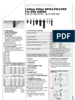 Inline Filter DFN/LFN/LFNF To DIN 24550: Up To 400 L/min, Up To 400 Bar