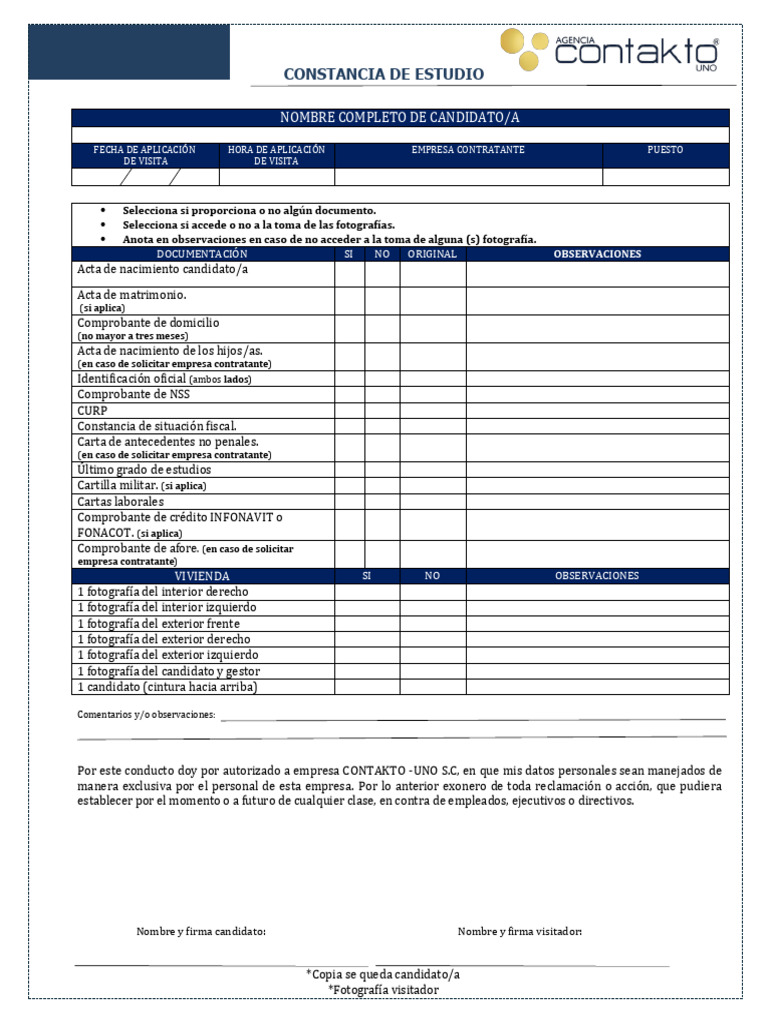 Aviso de Privacidad y Constancia | PDF | Privacidad | Justicia