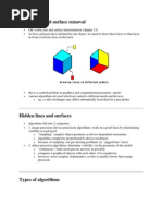 Hidden Line and Surfaces