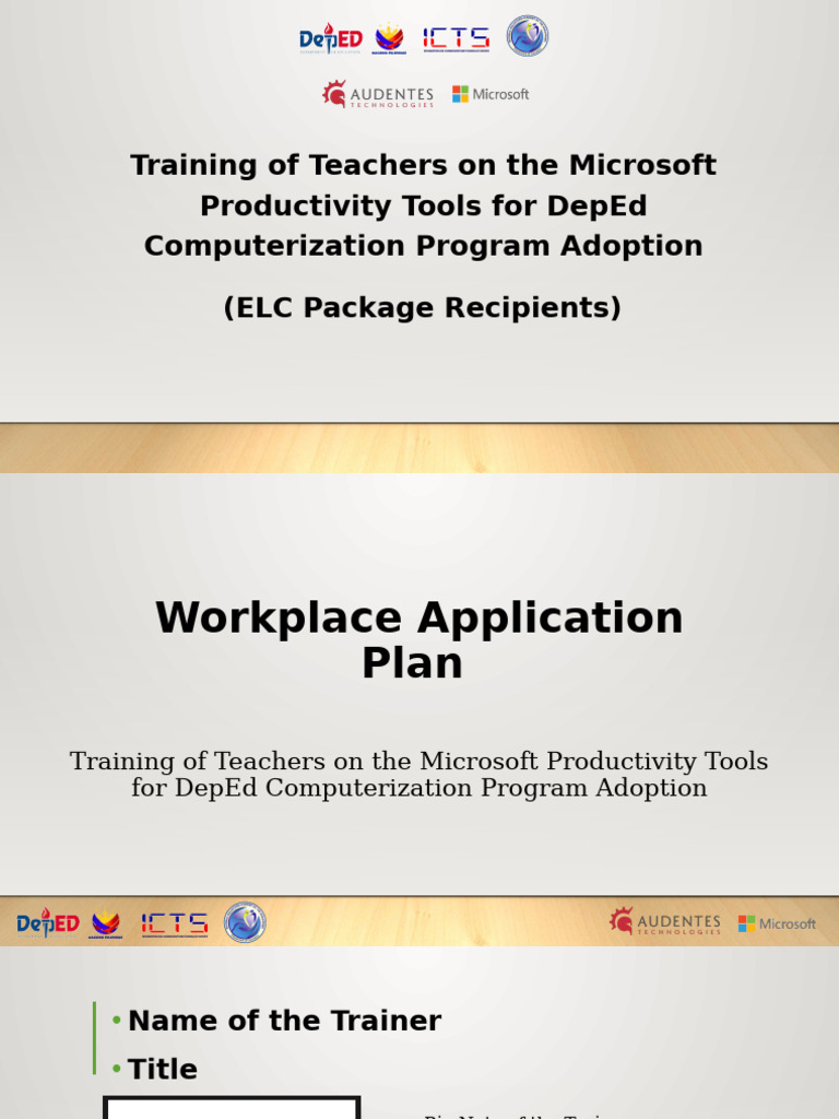 Teacher Training on Microsoft Tools | PDF | Educational Technology ...
