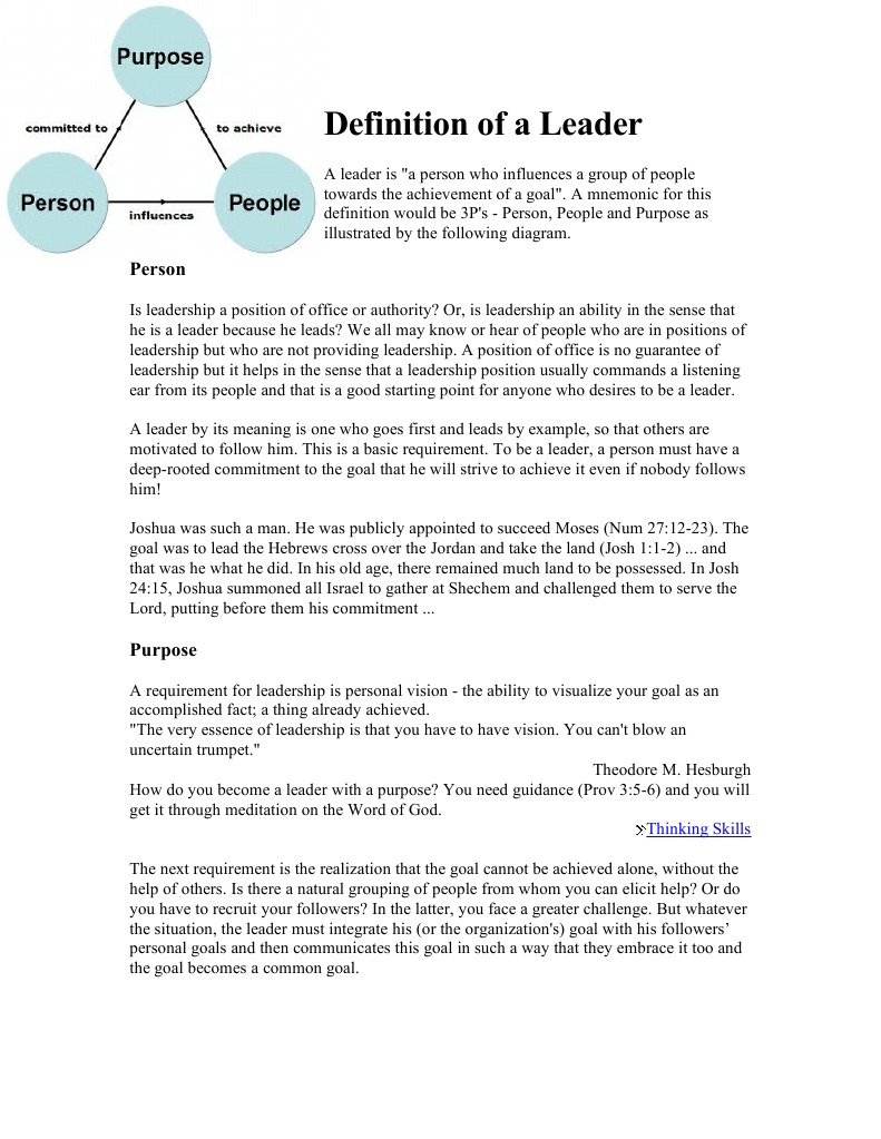 Understanding Leadership Definitions | PDF | Goal | Leadership