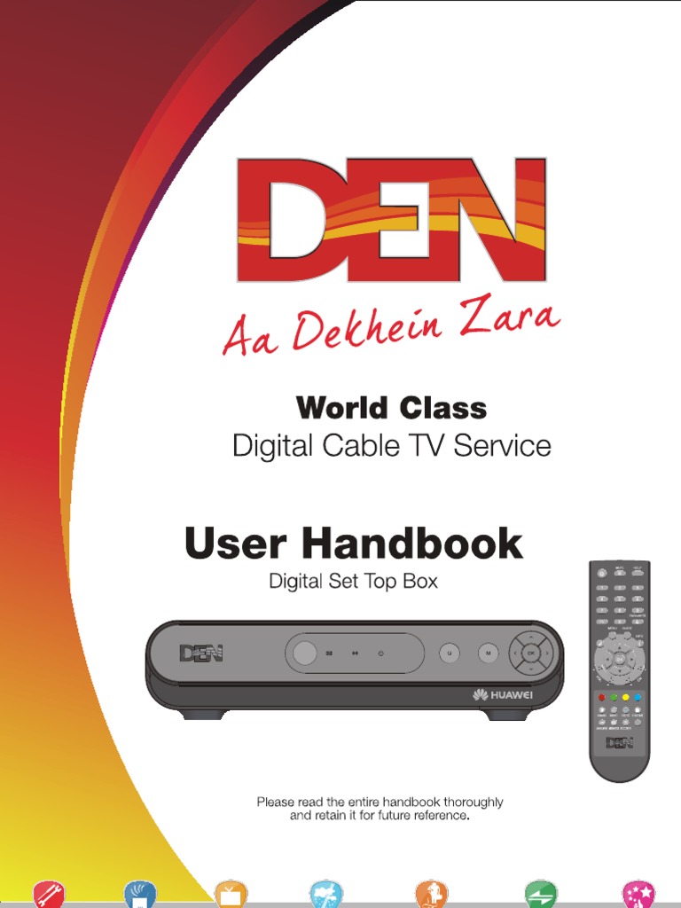 Den User Manual Set Top Box Cable Television