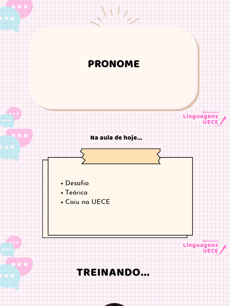Pronomes e sua Aplicação na Língua Portuguesa | PDF | Pronome | Linguística