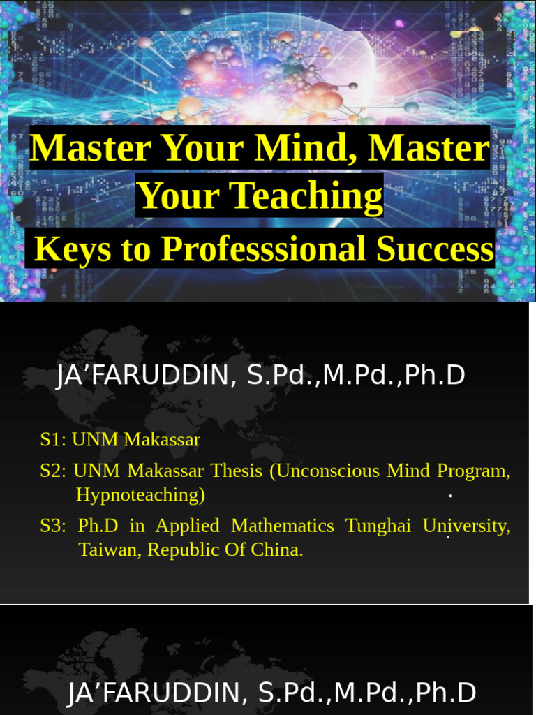 Master Your Mind Master Your Teaching Keys to Professsional Success (1 ...