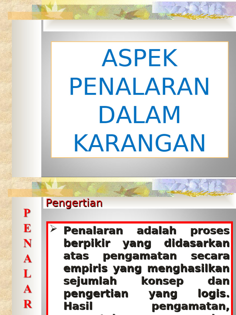 Aspek Penalaran dalam Karangan | PDF