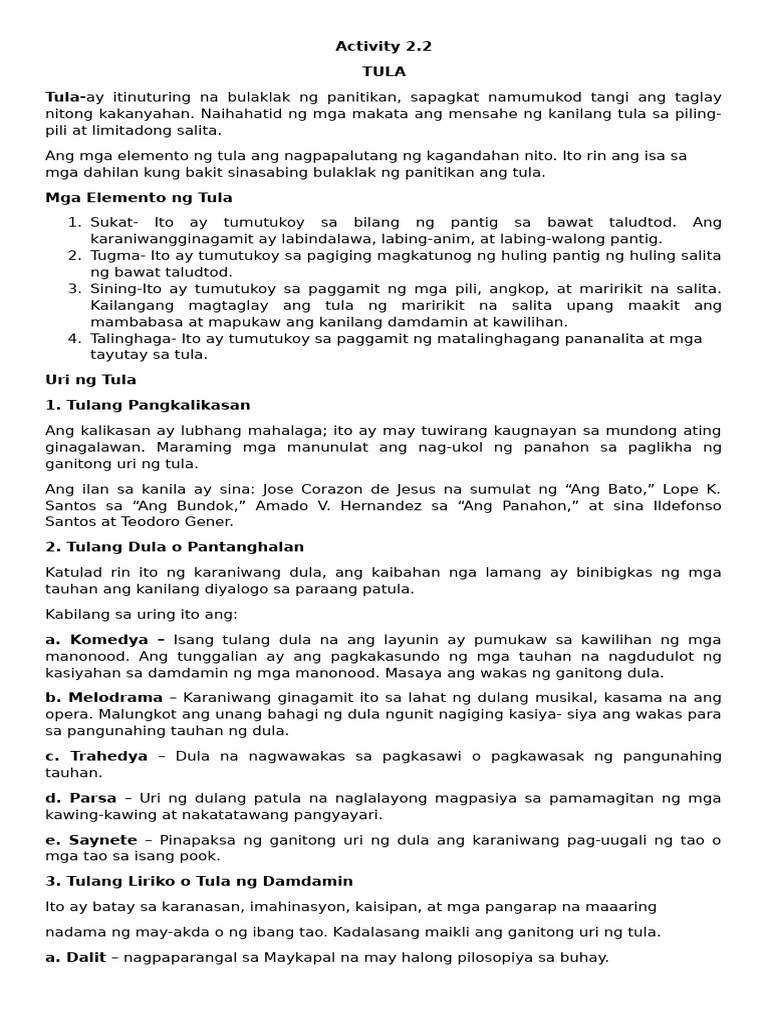 Ang Tula - 0 | PDF