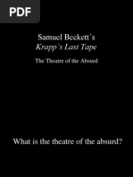 Samuel Beckett's: Krapp's Last Tape