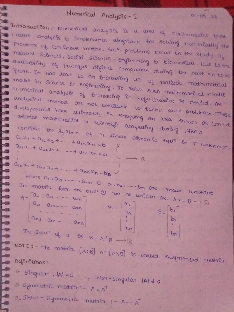 2nd Sem Numerical Analysis | PDF