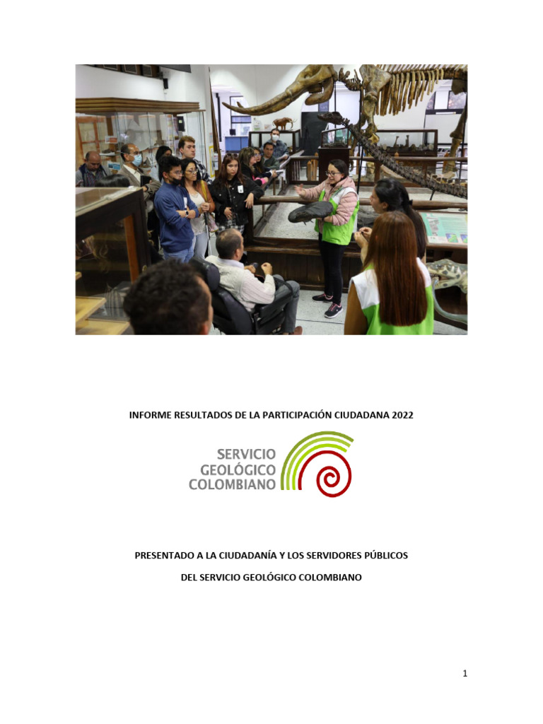 Informe Resultados de La Participacion Ciudadana 2022 | PDF | Colombia ...