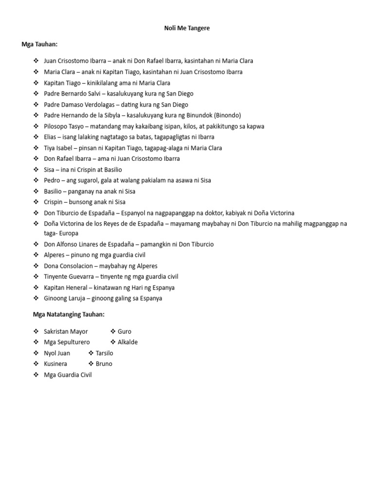 Noli Me Tangere Script 1 | PDF