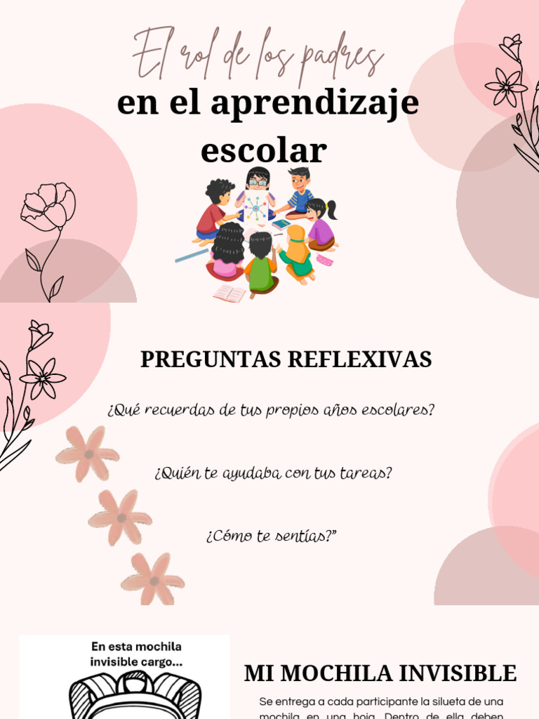 El Rol de Los Padres en El Aprendizaje Escolar | PDF | Las emociones ...