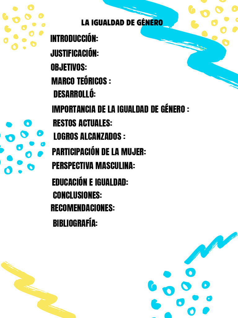 Igualdad de Género: Retos y Avances | PDF | Estudios de género ...