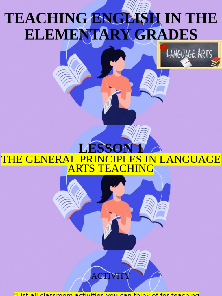 Principles of Teaching Language Arts | PDF | Vocabulary | English Language