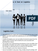 Cost of Logistics & Cost On Logistics: Presented by