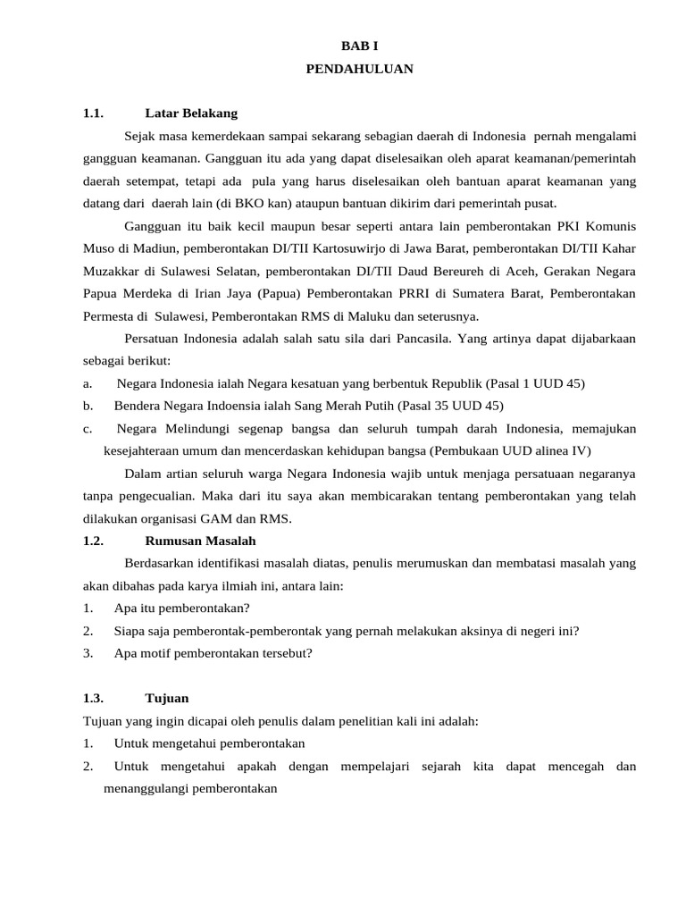 Pemberontakan RMS: Sejarah dan Motifnya | PDF