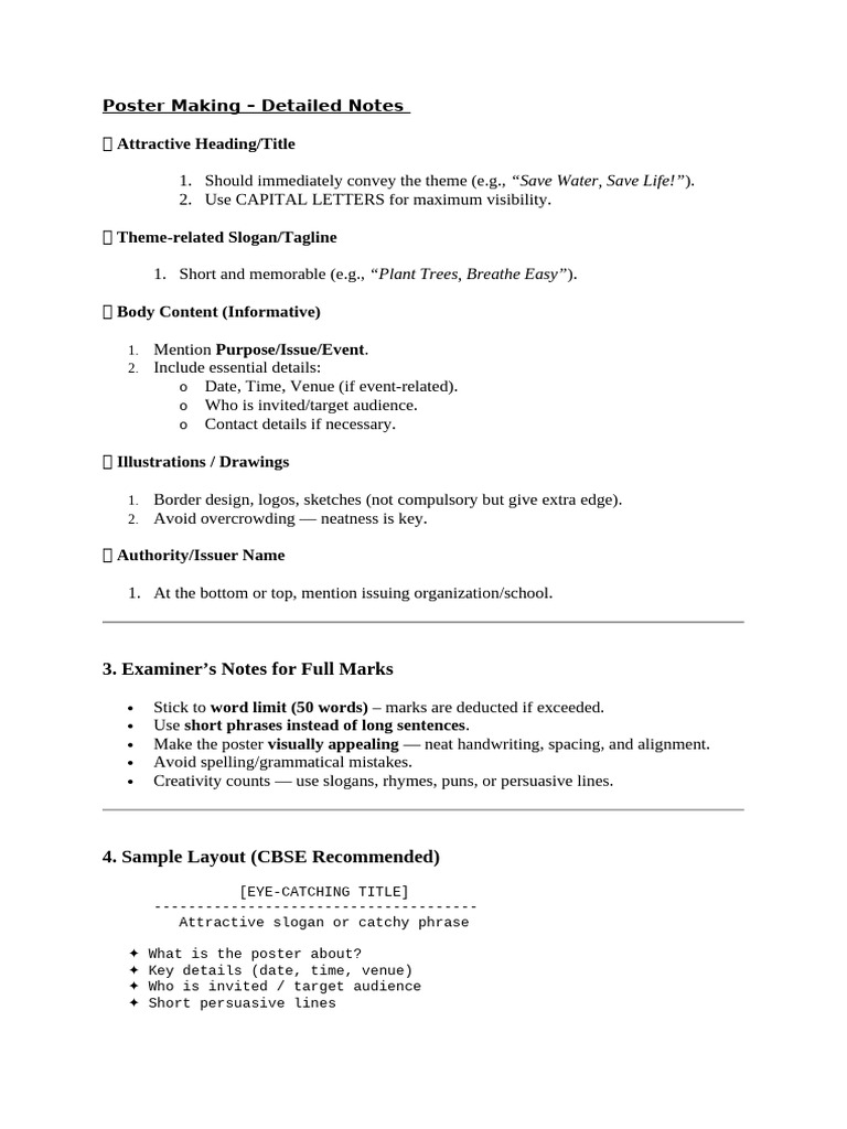 Effective Poster Making Guidelines | PDF