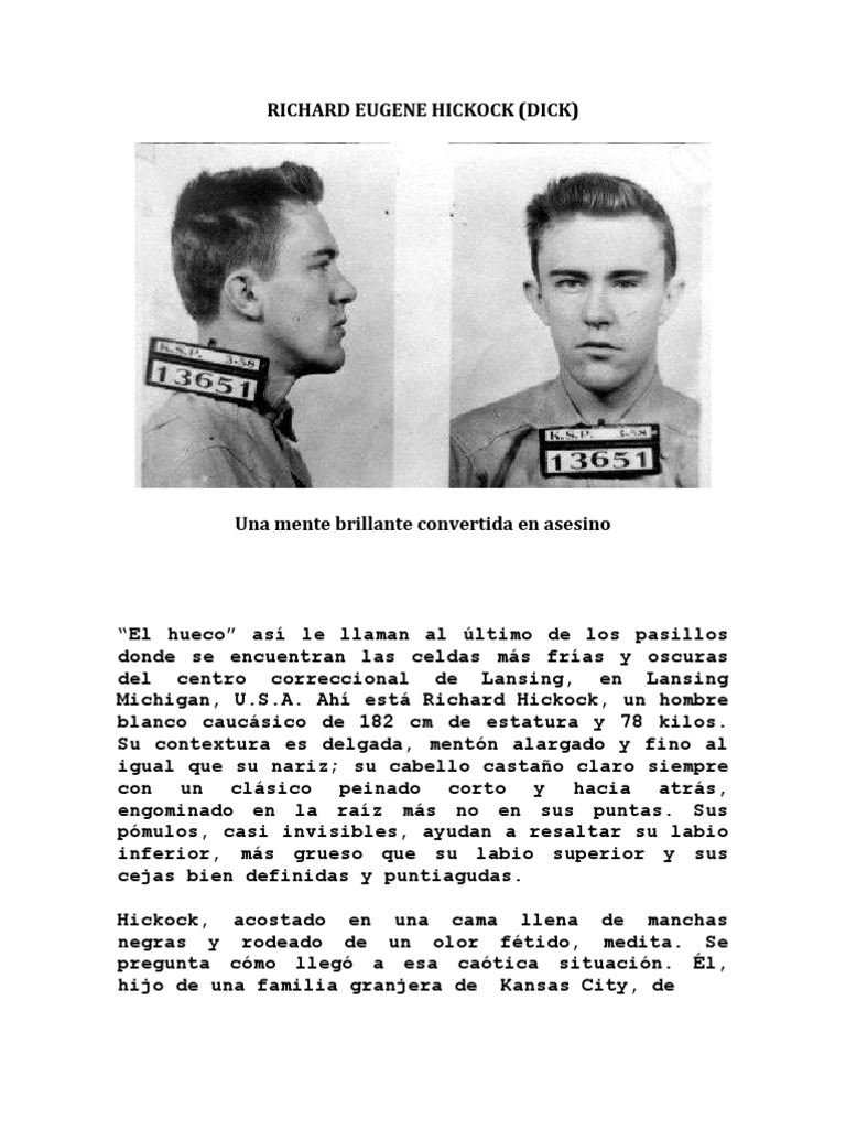 Richard Eugene Hickock | PDF