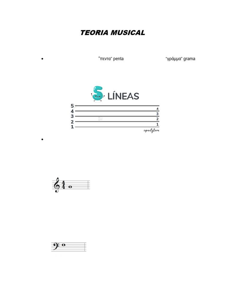 Elementos Clave de la Teoría Musical | PDF | Clave | Musicología