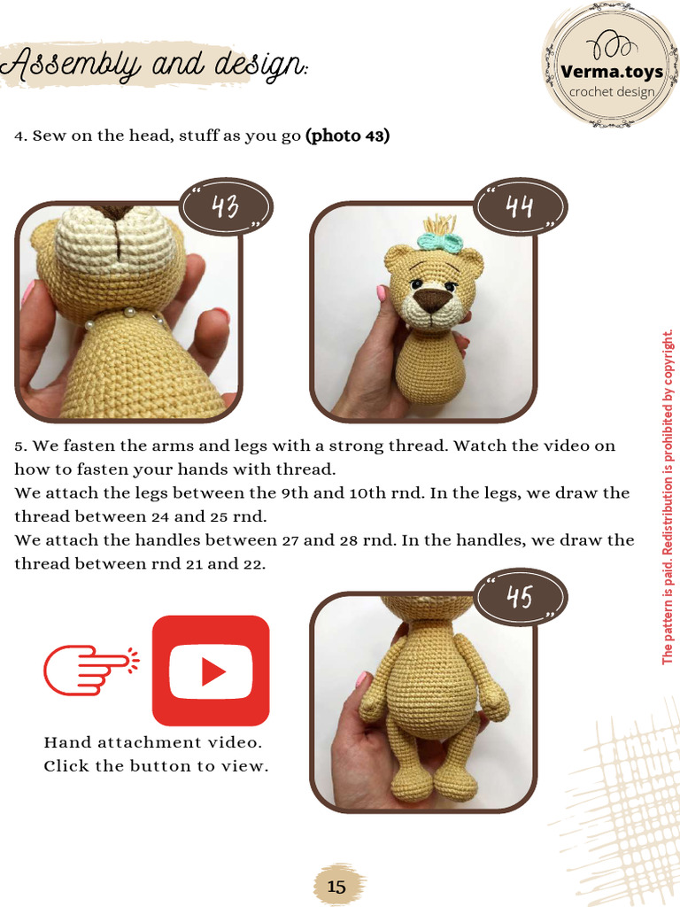 Crochet Doll Assembly Guide | PDF
