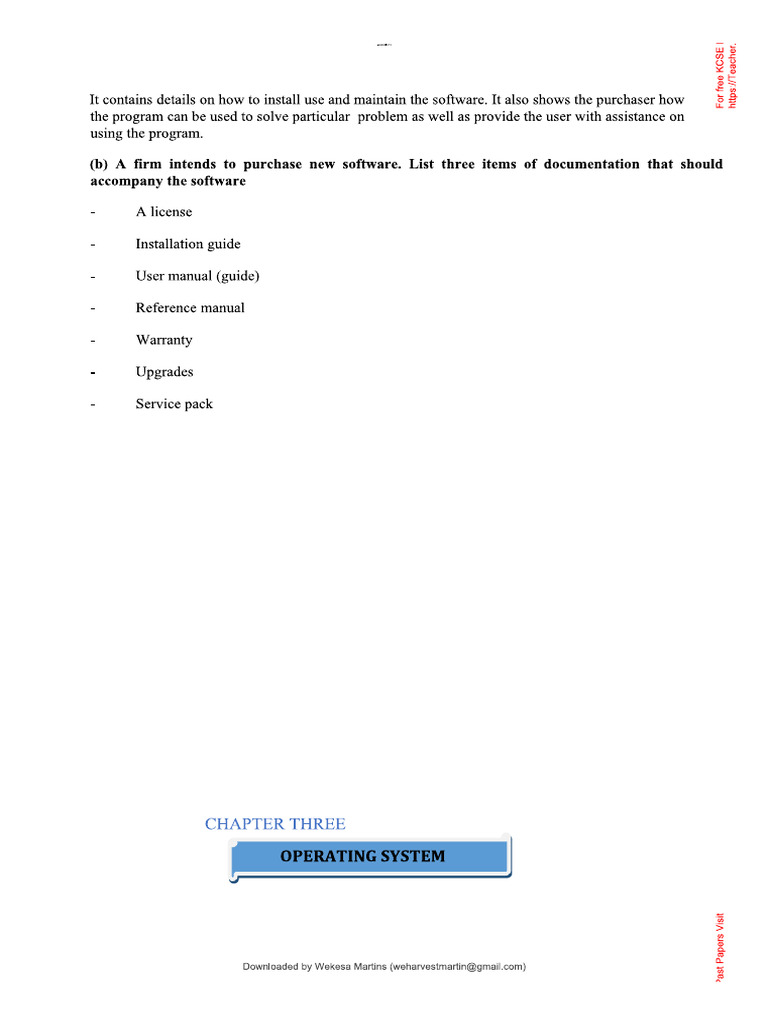 Chap3 Operating Systems | PDF