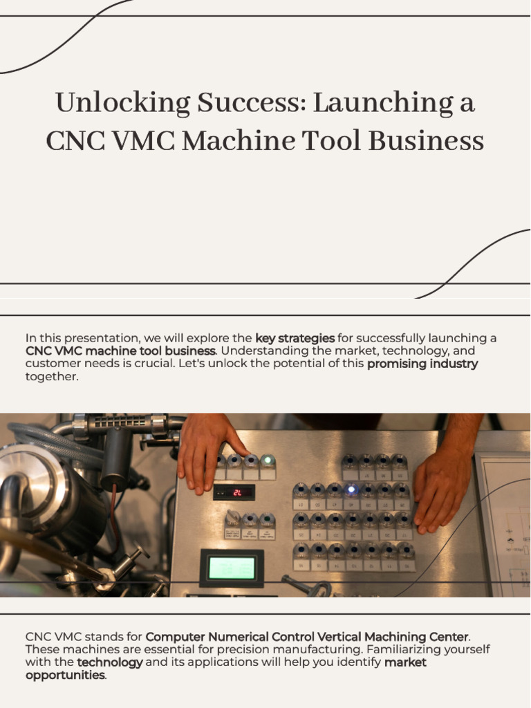 Launching a CNC VMC Machine Tool Business | PDF | Marketing Strategy ...