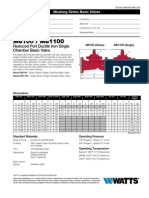 Reduced Port Ductile Iron Single Chamber Basic Valve: Mustang Series Basic Valves