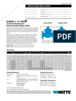 Full Port Ductile Iron Dual Chamber Basic Valve: Classic Series Basic Valves