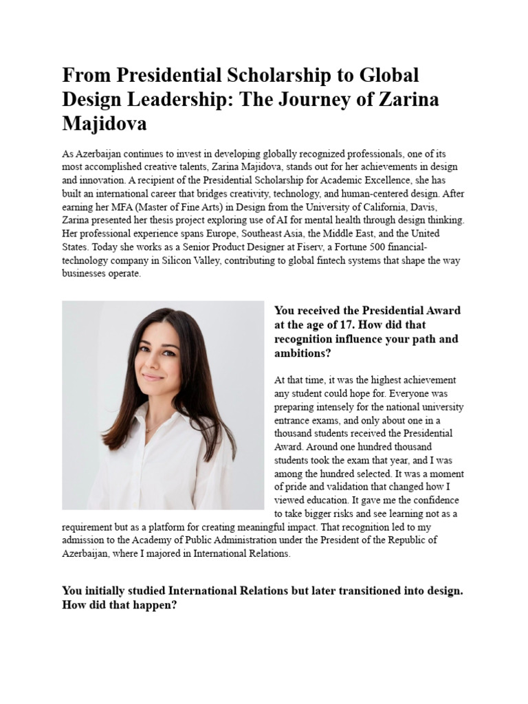 Article Zarina Majidova | PDF | Creativity | Learning