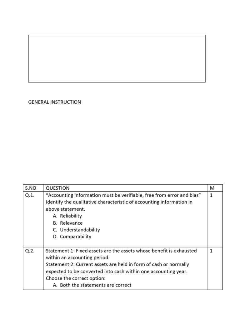 Class 11 HYE QP Accountancy - 2 | PDF | Debits And Credits | Accounting