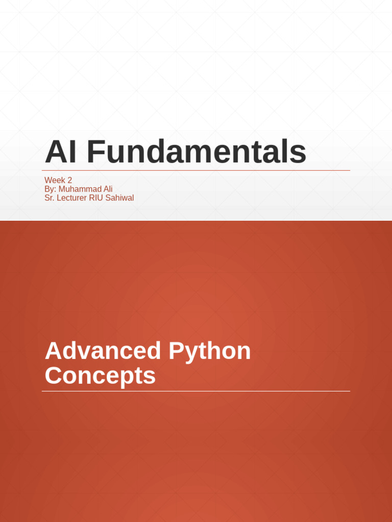 AI Fundamentals Week 2 Day1 | PDF