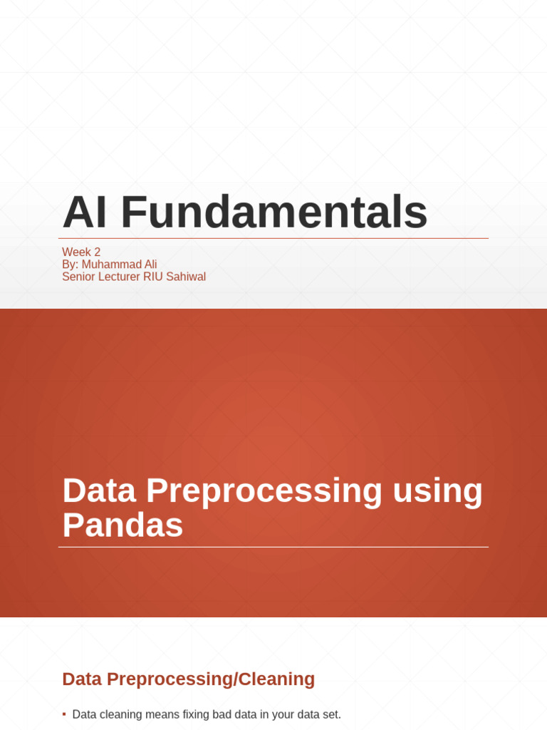 AI Fundamentals - Week 2 - Day 2 | PDF | Information Technology | Data ...