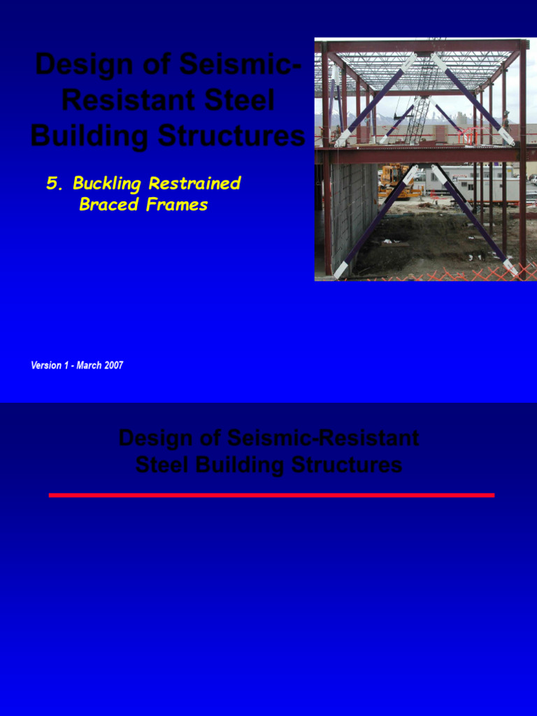 Buckling-Restrained Braced Frames Design | PDF | Beam (Structure ...
