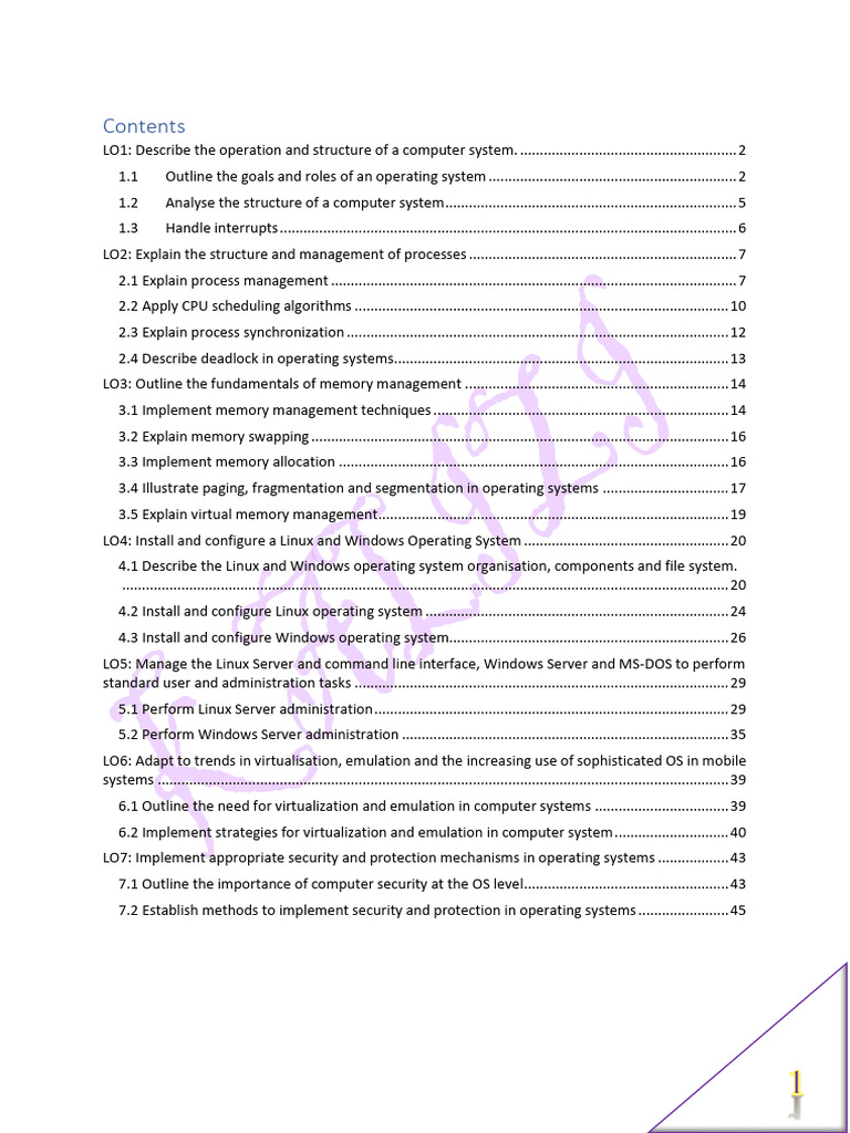 Computer System Operations Overview | PDF | Scheduling (Computing ...
