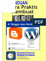 Cover Buku - Cara Praktis Membuat Blog - Kanaidi