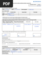 IndusInd Bank Account Modification Form | PDF | Identity Document ...