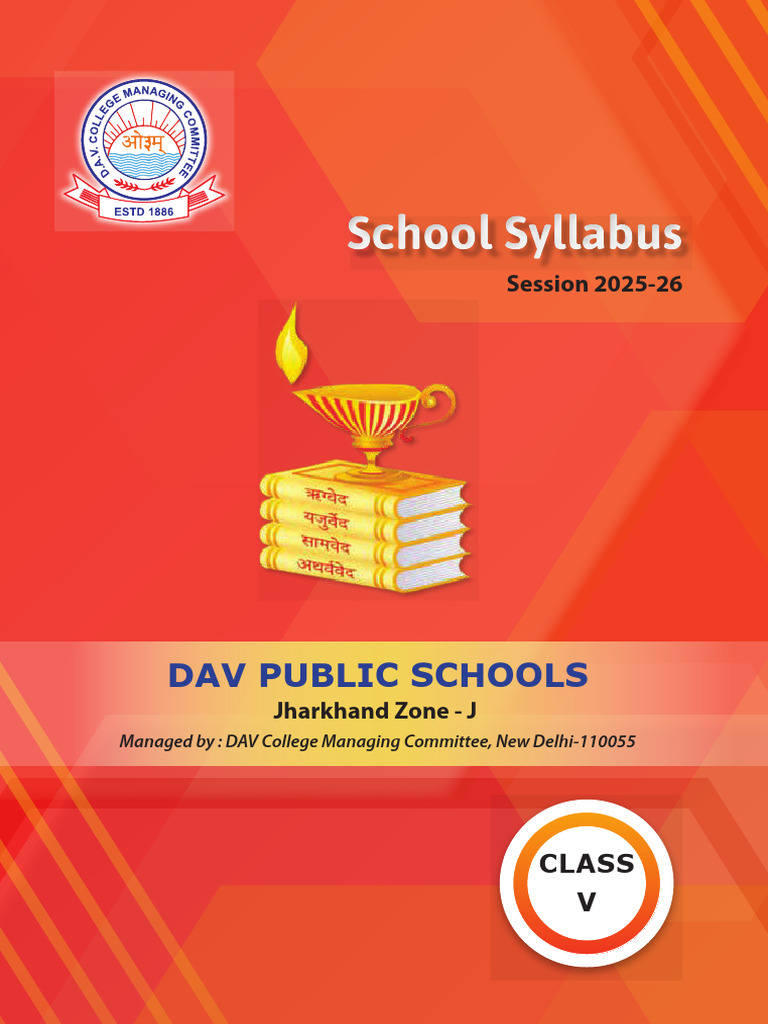 DAV Class V Syllabus 2025-26 Overview | PDF | English Language | Thought
