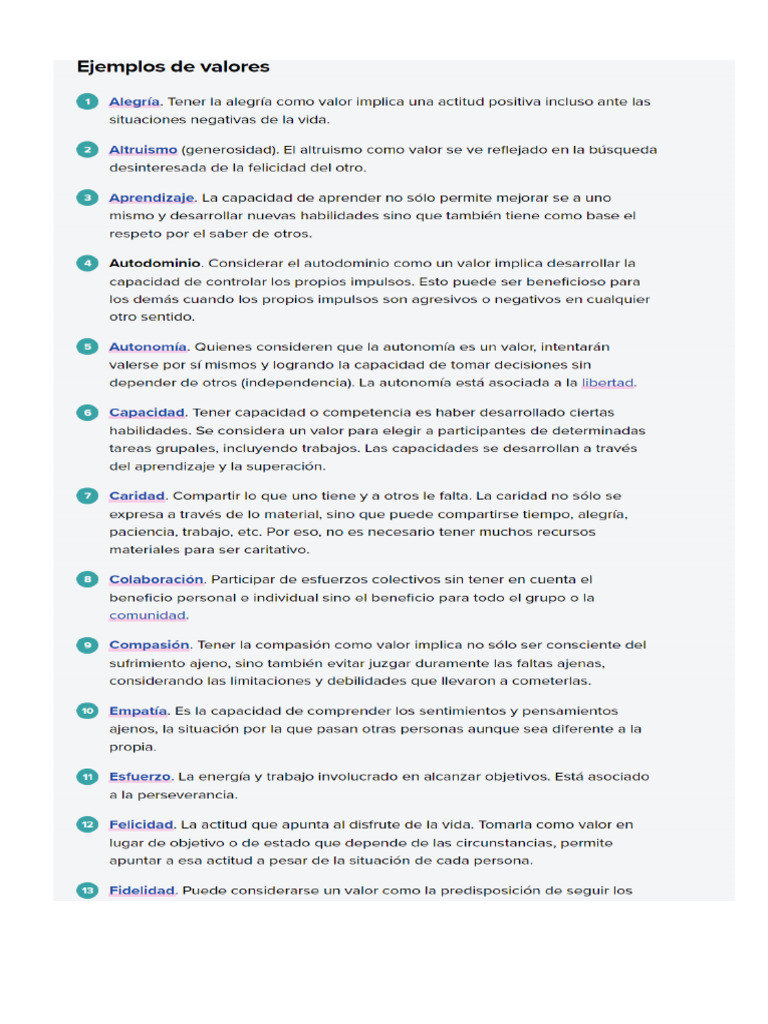 Valor Es | PDF