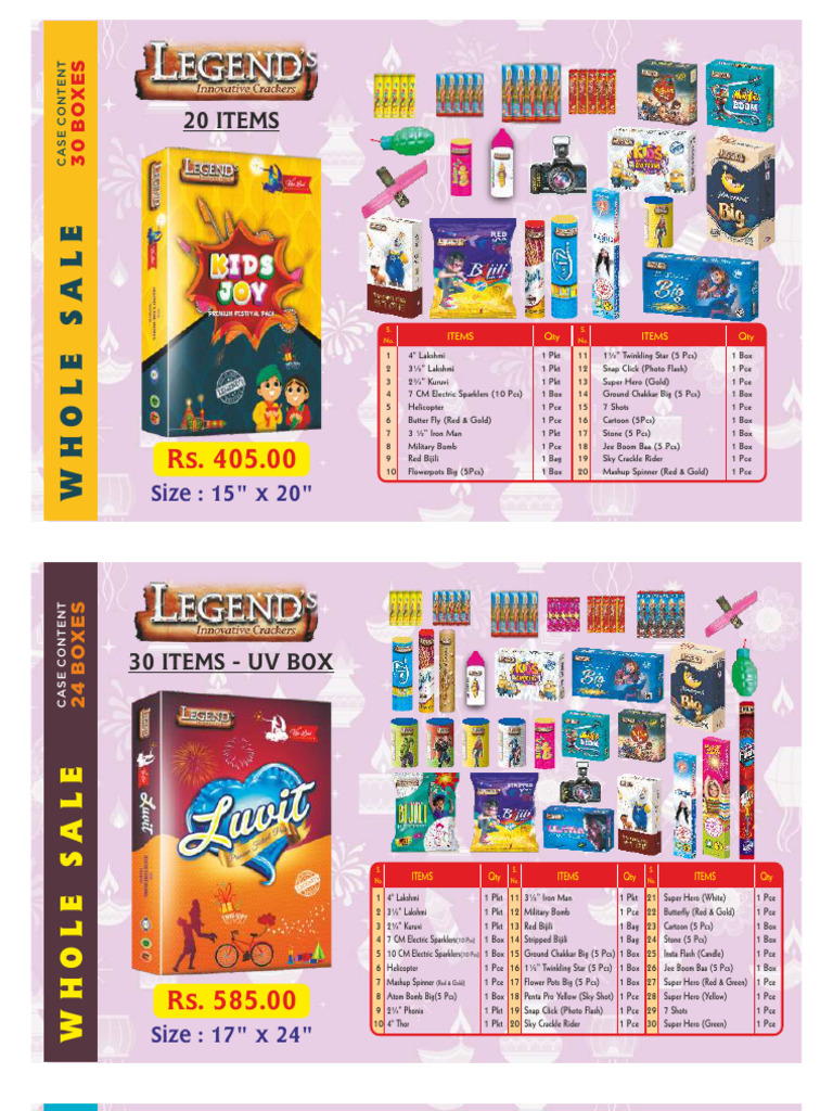 Wholesale Gift Box Price List 2025 | PDF