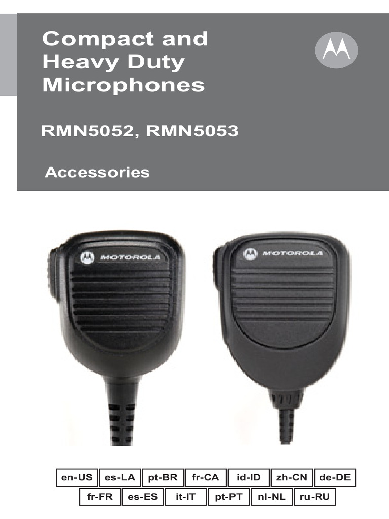 RMN5052 & RMN5053 Microphone Guide | PDF | Electrical Connector ...