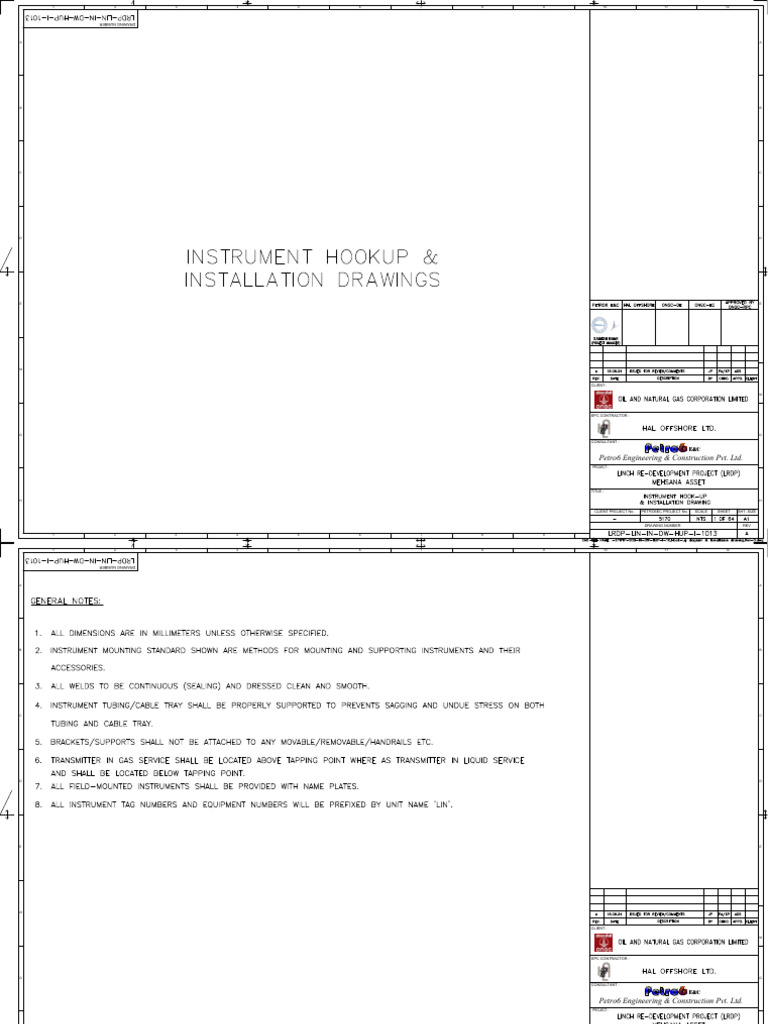 Petro6 Engineering Project Drawings | PDF
