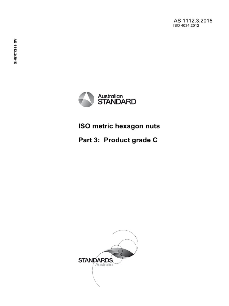 ISO Metric Hexagon Nuts Standard C | PDF | Screw | Nut (Hardware)