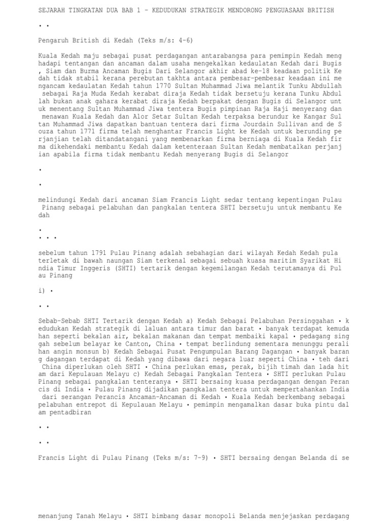 Sejarah Tingkatan 2 Semua Nota Pdf