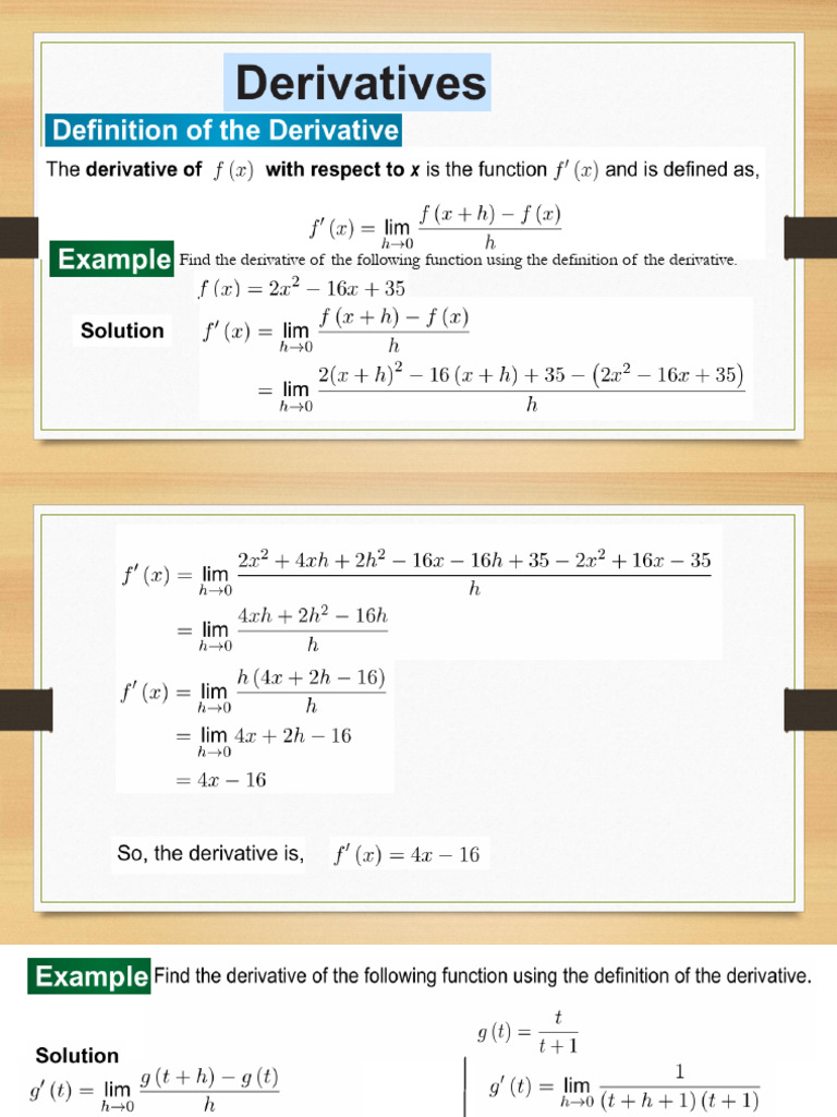 Derivatives | PDF