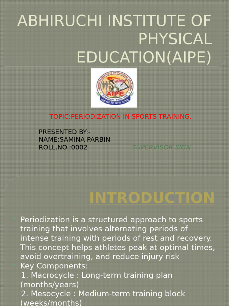 Sports Training | PDF | Management Of Obesity | Determinants Of Health