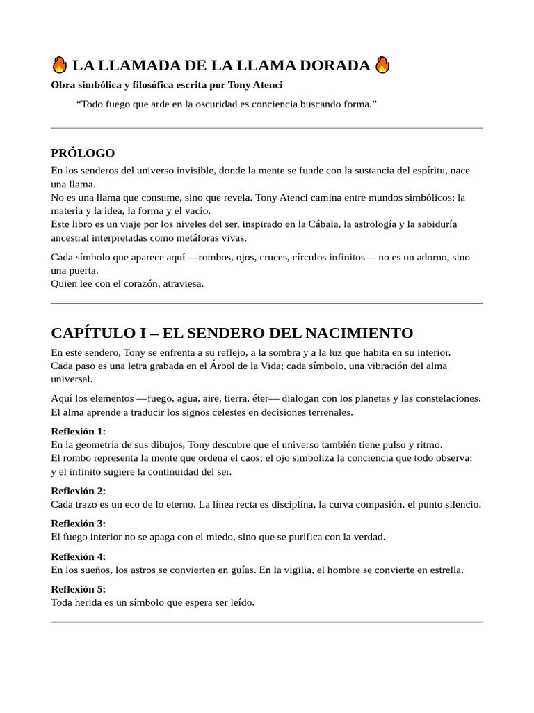 La Llama Dorada: Sabiduría y Símbolos | PDF | Alma | Amor